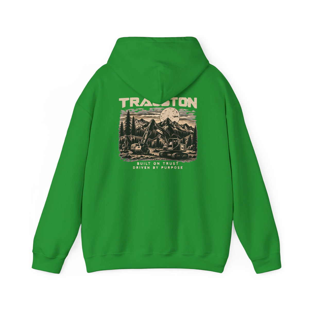 TRAUSTON | Excavator & Mountain Graphic Hoodie