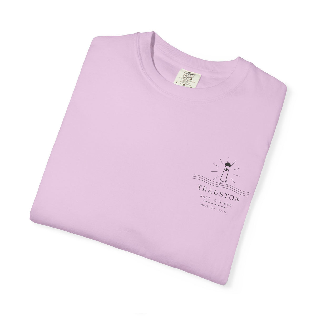 Salt and Light Garment-Dyed Tee — Dark Graphic