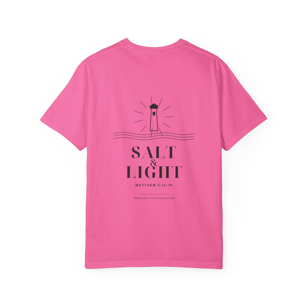 Salt and Light Garment-Dyed Tee — Dark Graphic