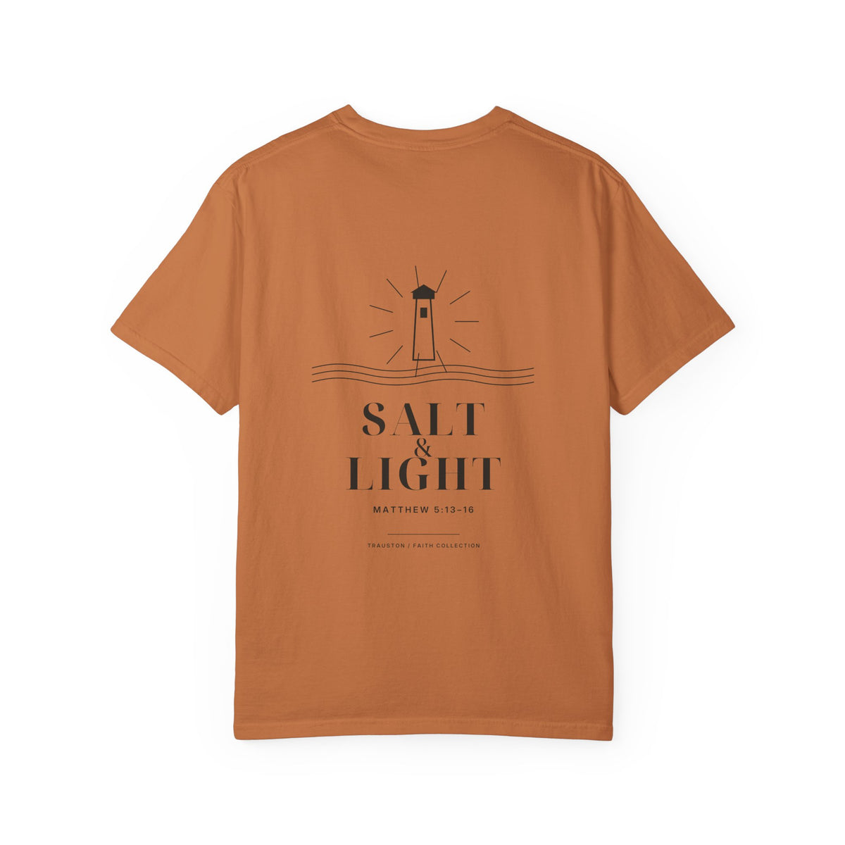 Salt and Light Garment-Dyed Tee — Dark Graphic