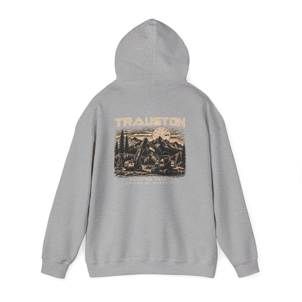 TRAUSTON | Excavator & Mountain Graphic Hoodie