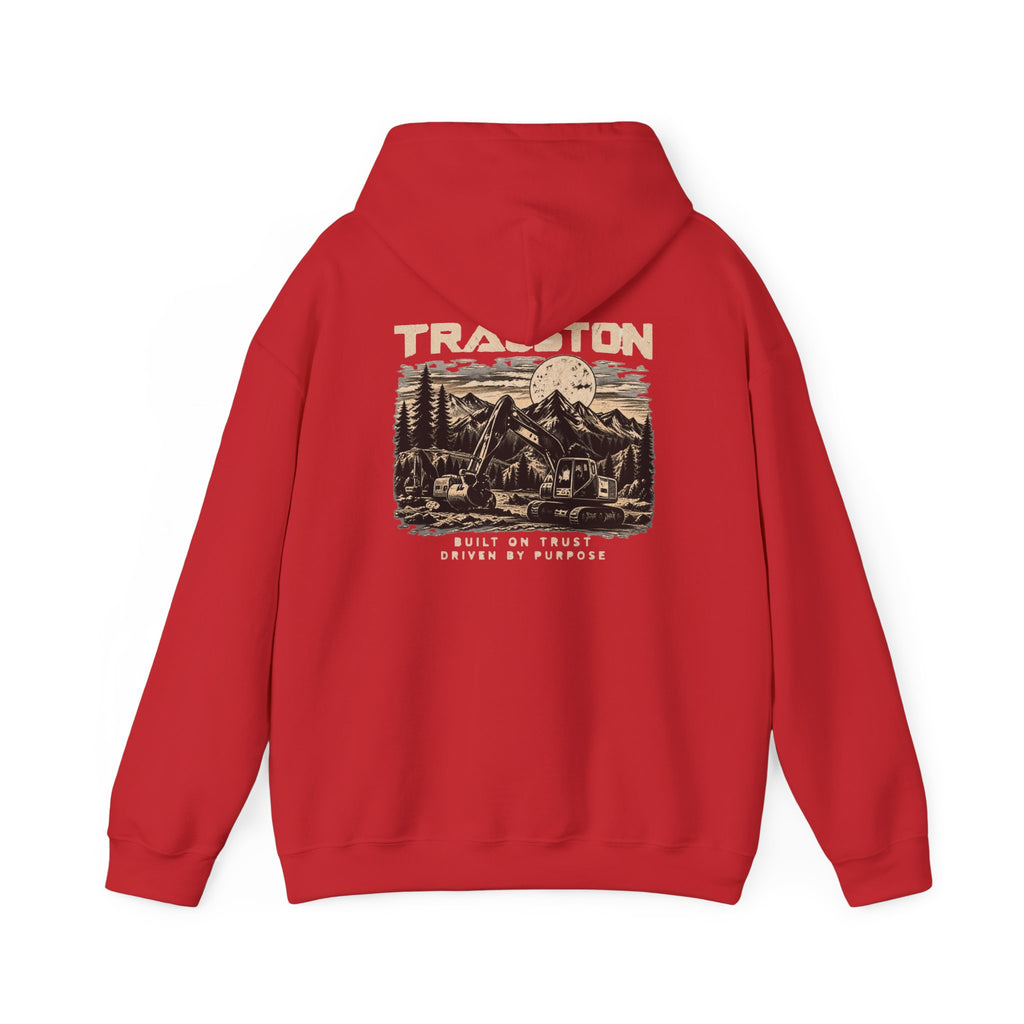 TRAUSTON | Excavator & Mountain Graphic Hoodie