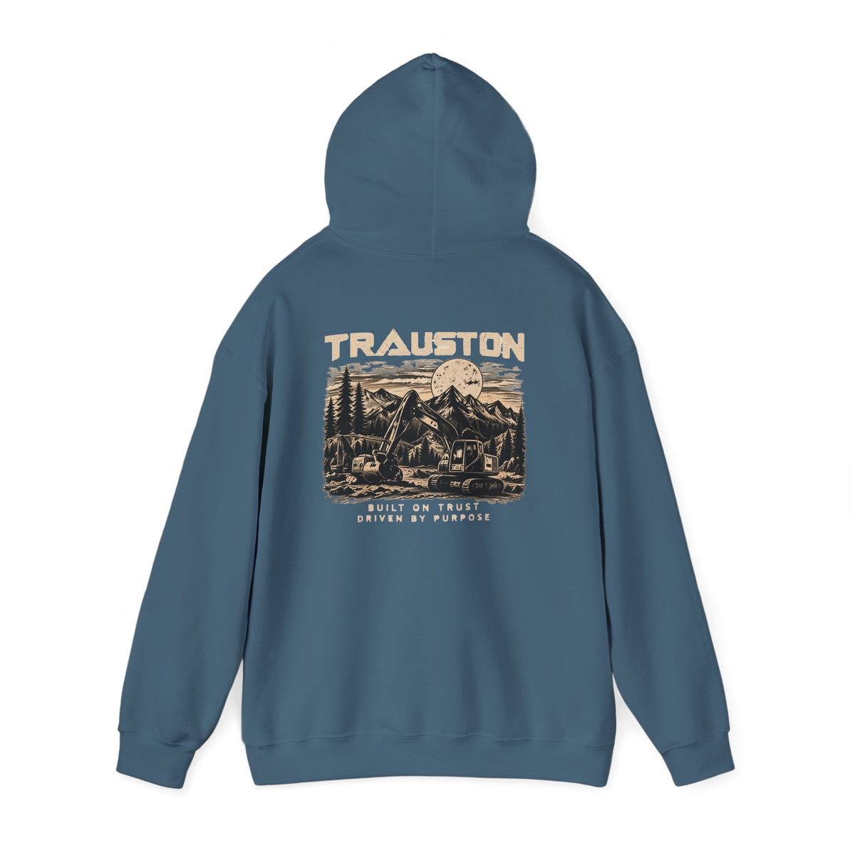TRAUSTON | Excavator & Mountain Graphic Hoodie