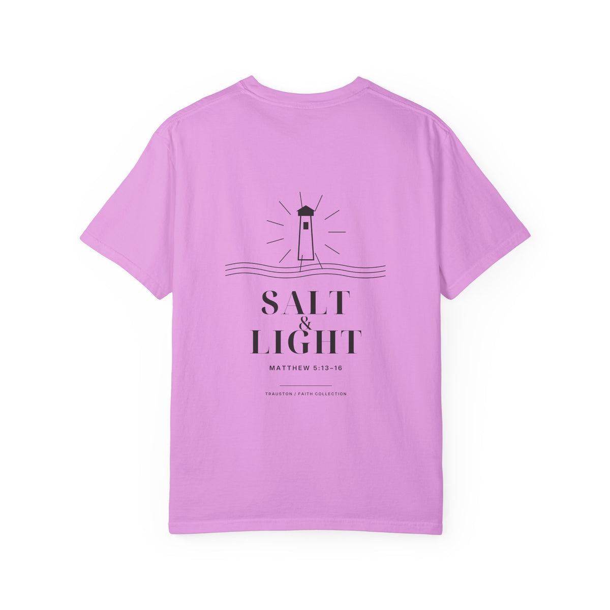 Salt and Light Garment-Dyed Tee — Dark Graphic