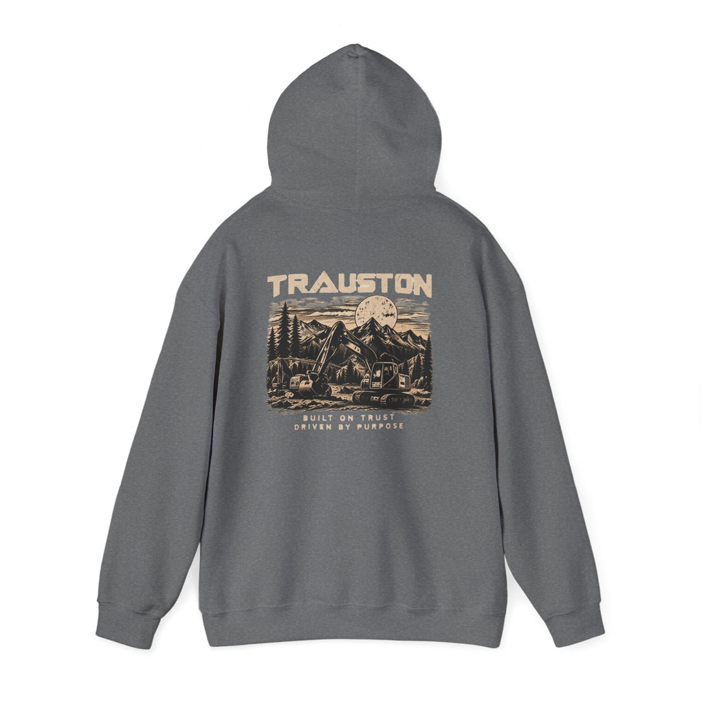TRAUSTON | Excavator & Mountain Graphic Hoodie