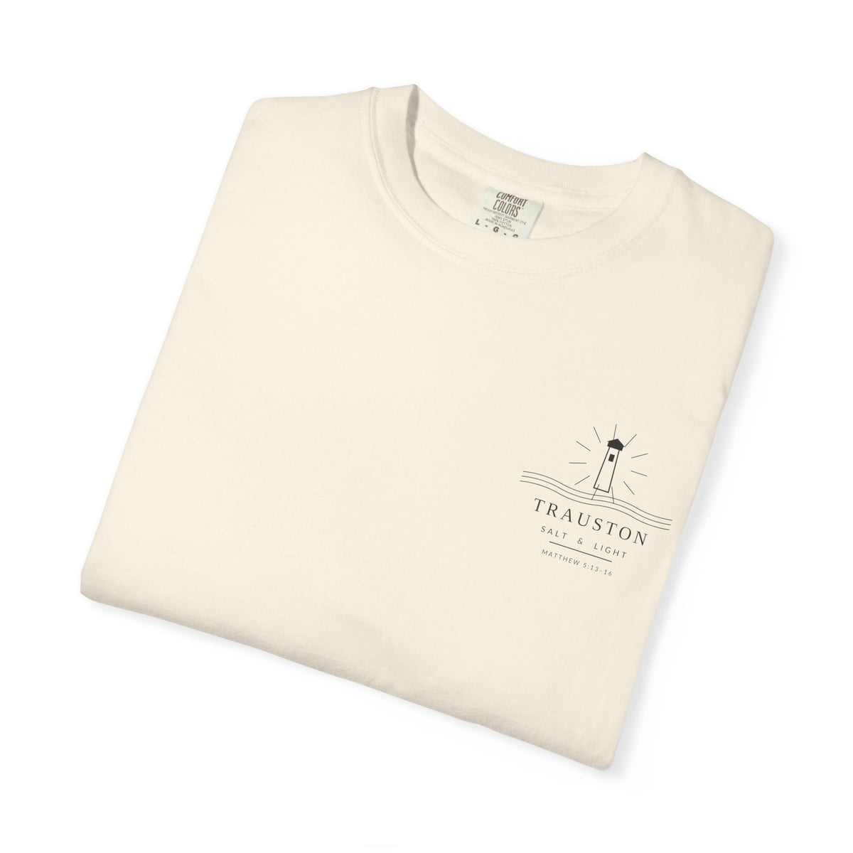 Salt and Light Garment-Dyed Tee — Dark Graphic