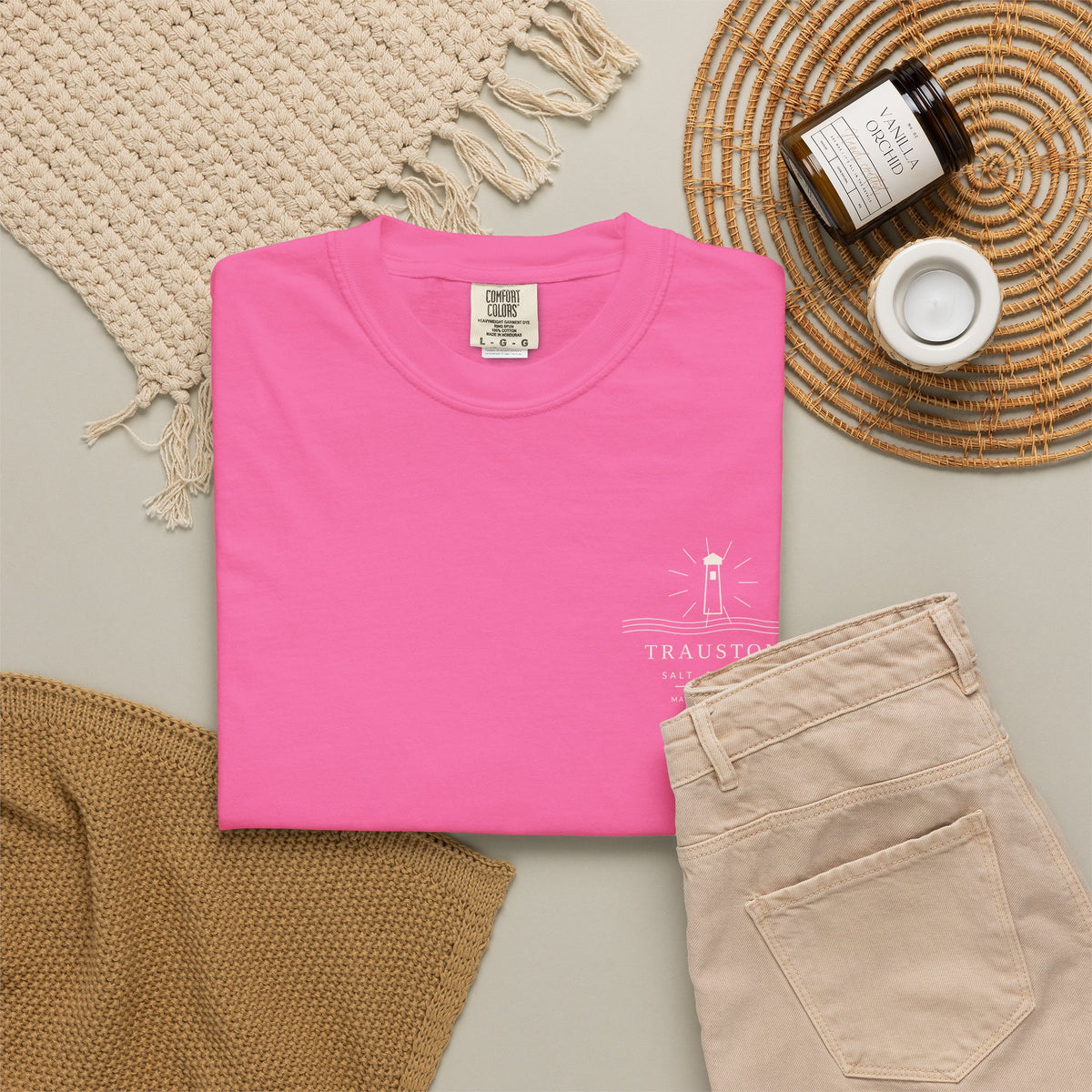 Salt and Light Garment-Dyed Tee — Light Graphic