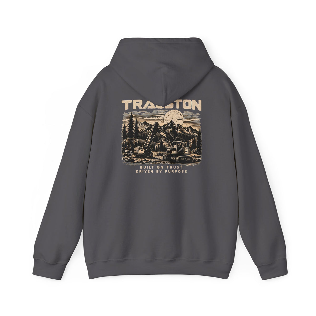 TRAUSTON | Excavator & Mountain Graphic Hoodie