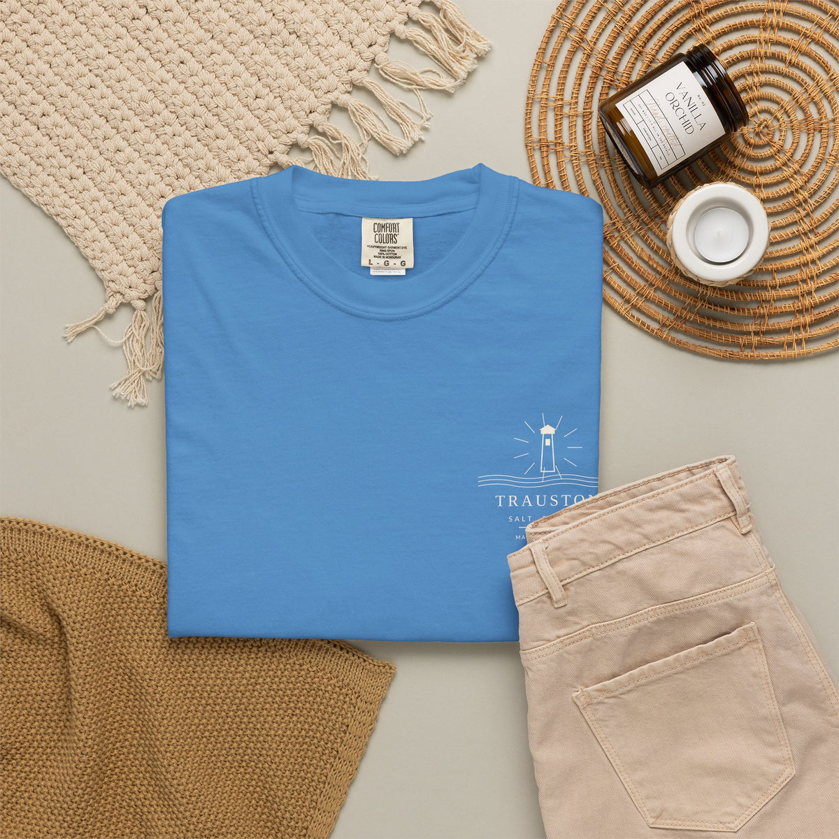 Salt and Light Garment-Dyed Tee — Light Graphic