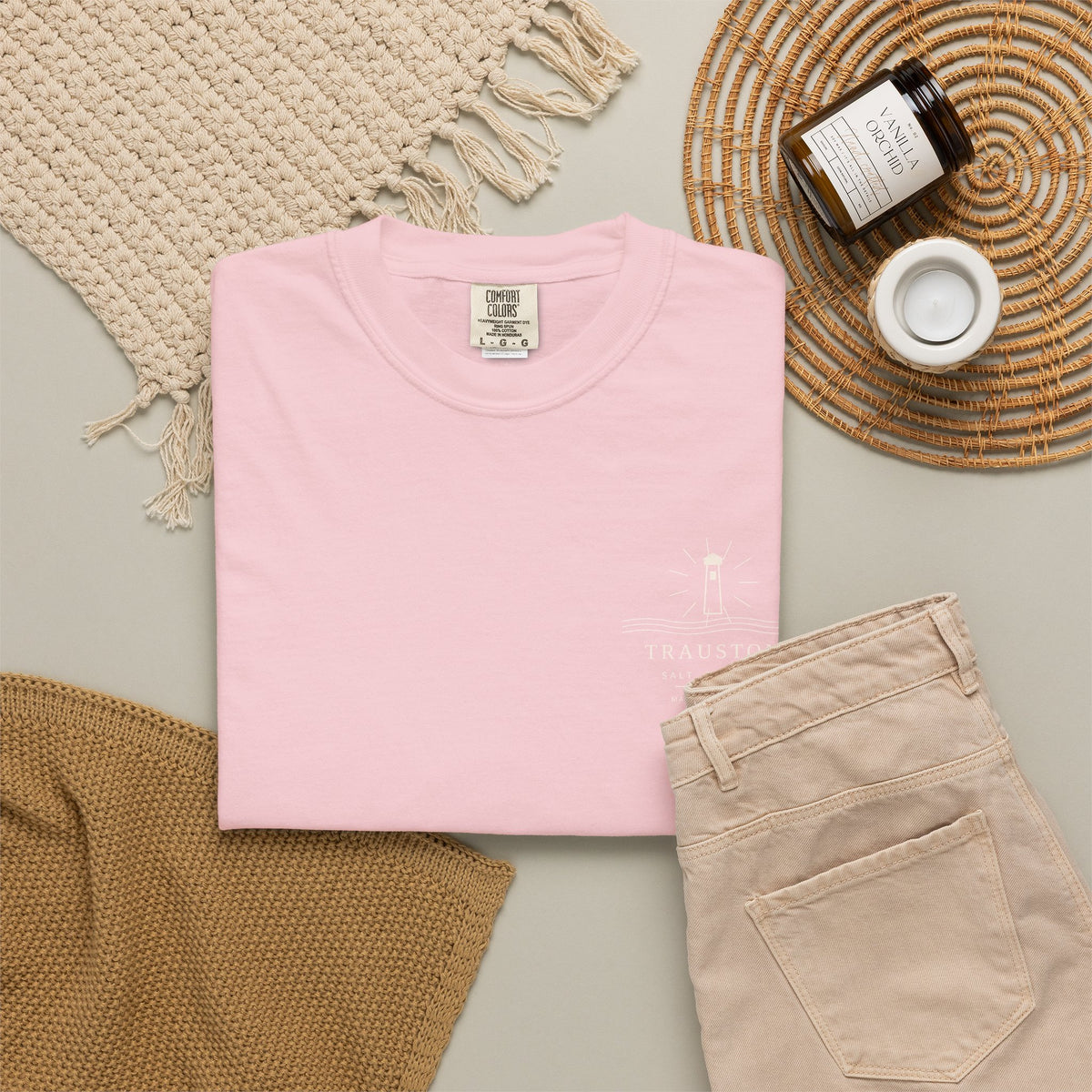 Salt and Light Garment-Dyed Tee — Light Graphic