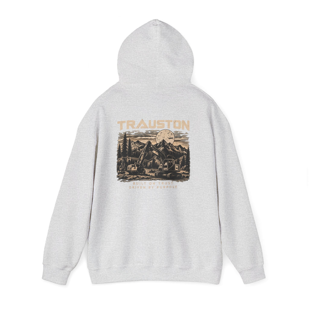 TRAUSTON | Excavator & Mountain Graphic Hoodie