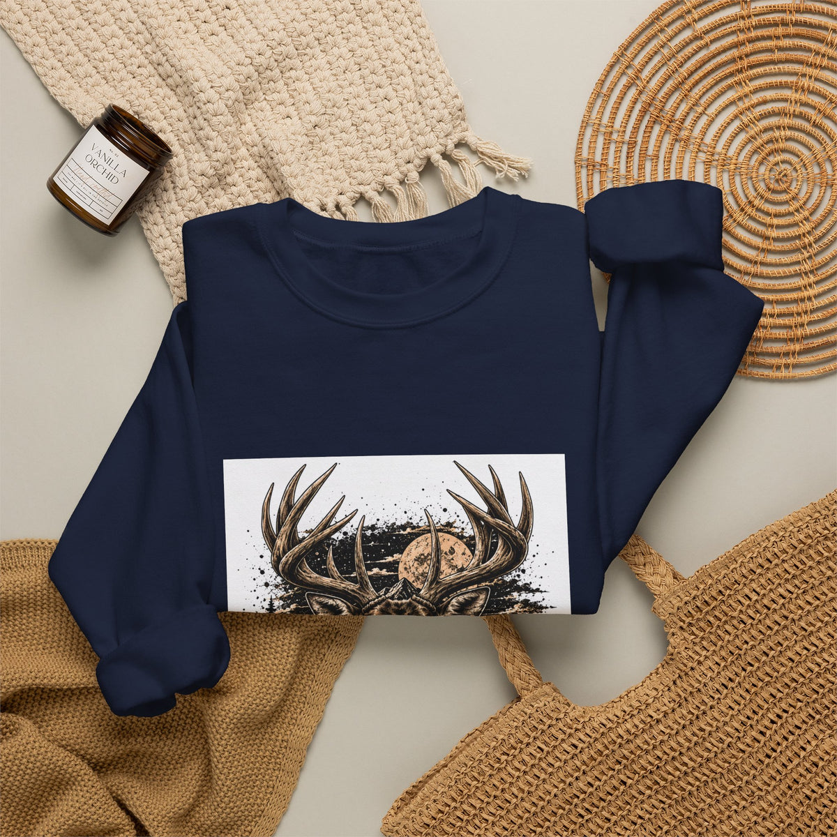 Deer Forest Crewneck Sweatshirt