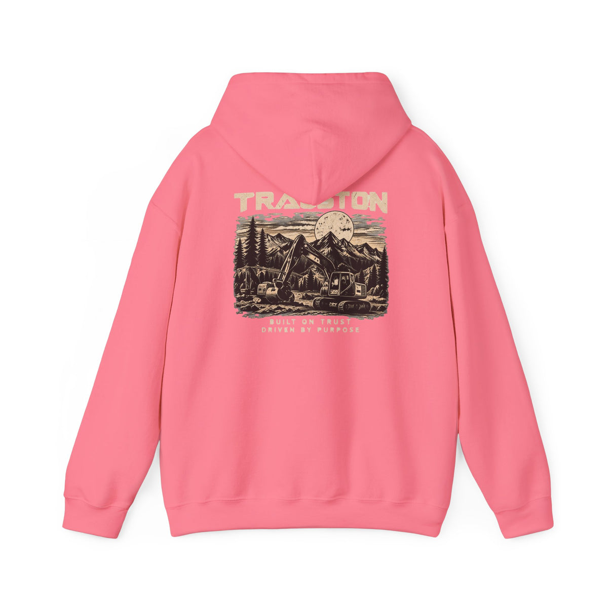 TRAUSTON | Excavator & Mountain Graphic Hoodie