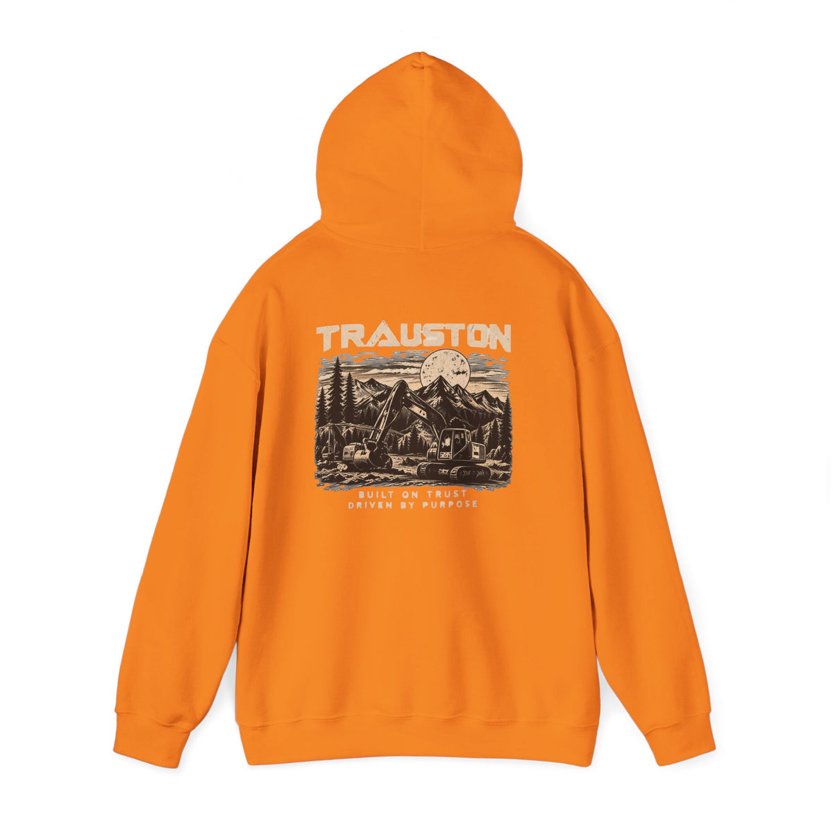 TRAUSTON | Excavator & Mountain Graphic Hoodie