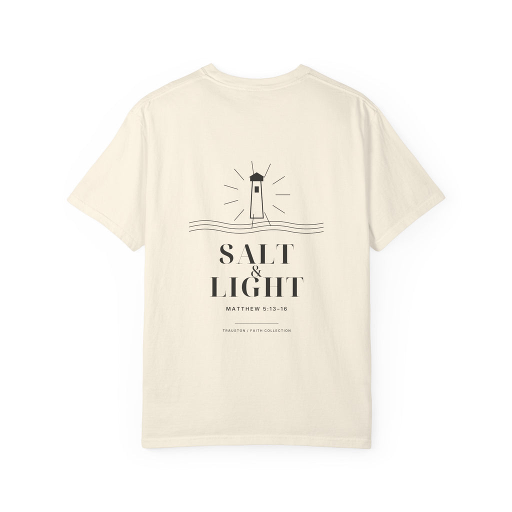 Salt and Light Garment-Dyed Tee — Dark Graphic