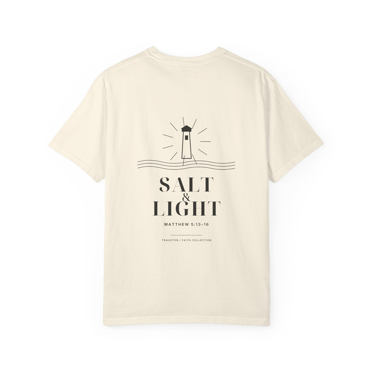 Salt and Light Garment-Dyed Tee — Dark Graphic