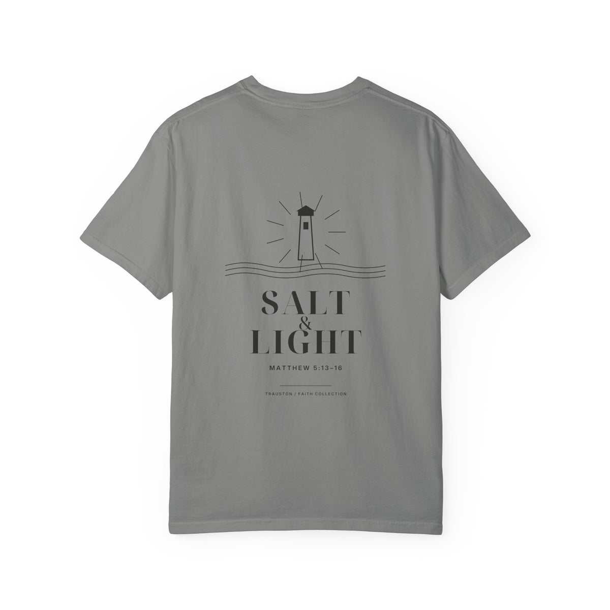 Salt and Light Garment-Dyed Tee — Dark Graphic
