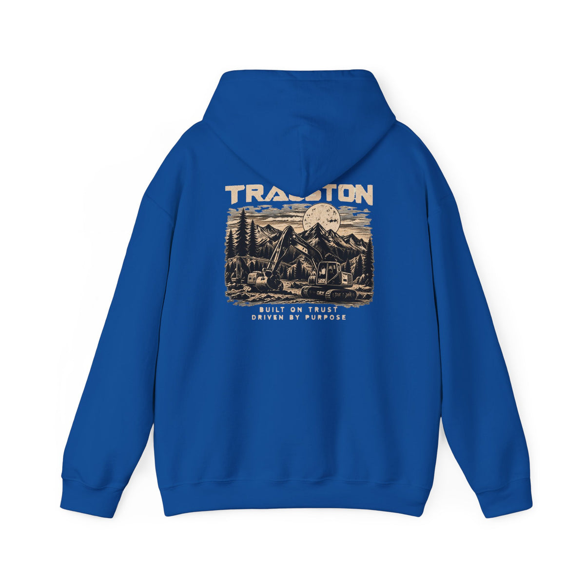 TRAUSTON | Excavator & Mountain Graphic Hoodie