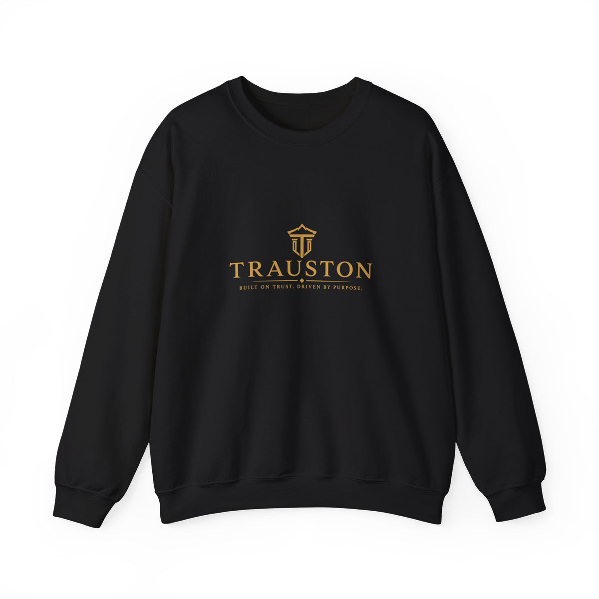 Front of the Stone Arch Logo Crewneck Sweatshirt with a small TRAUSTON chest mark.