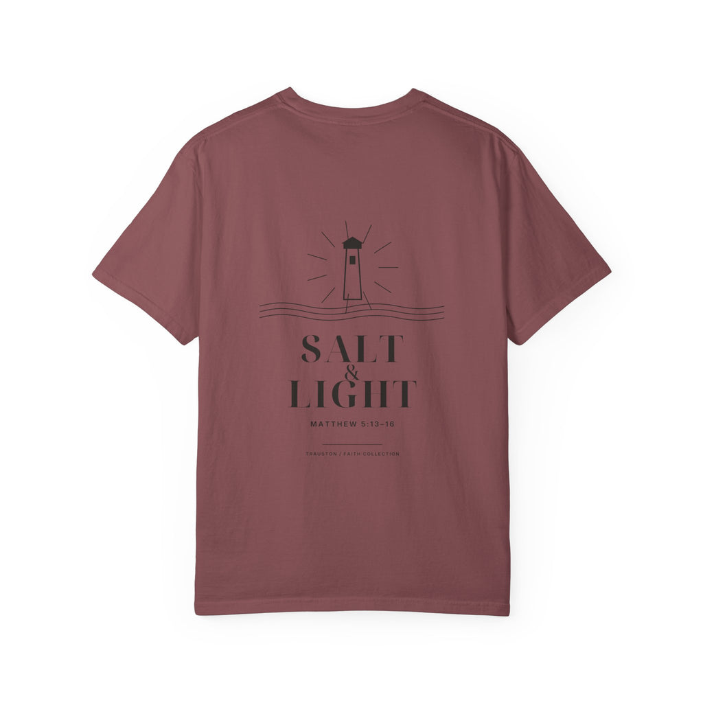 Salt and Light Garment-Dyed Tee — Dark Graphic