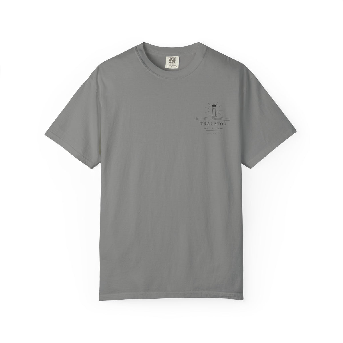 Salt and Light Garment-Dyed Tee — Dark Graphic