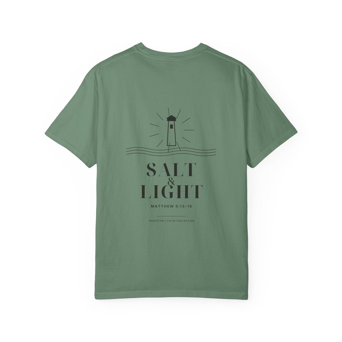 Salt and Light Garment-Dyed Tee — Dark Graphic