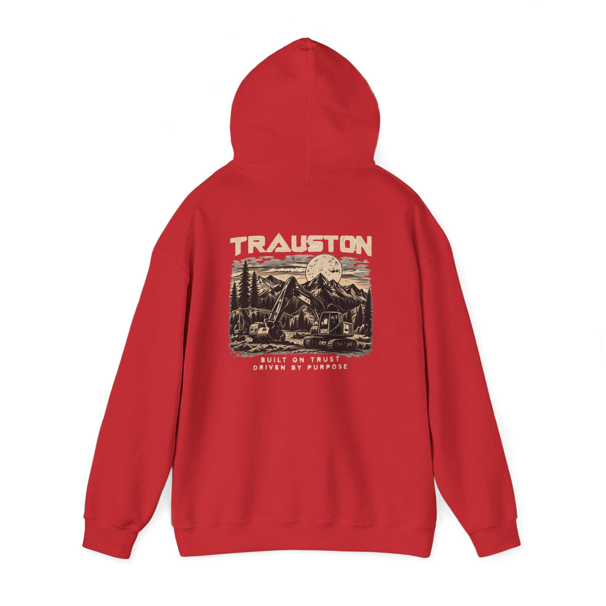 TRAUSTON | Excavator & Mountain Graphic Hoodie