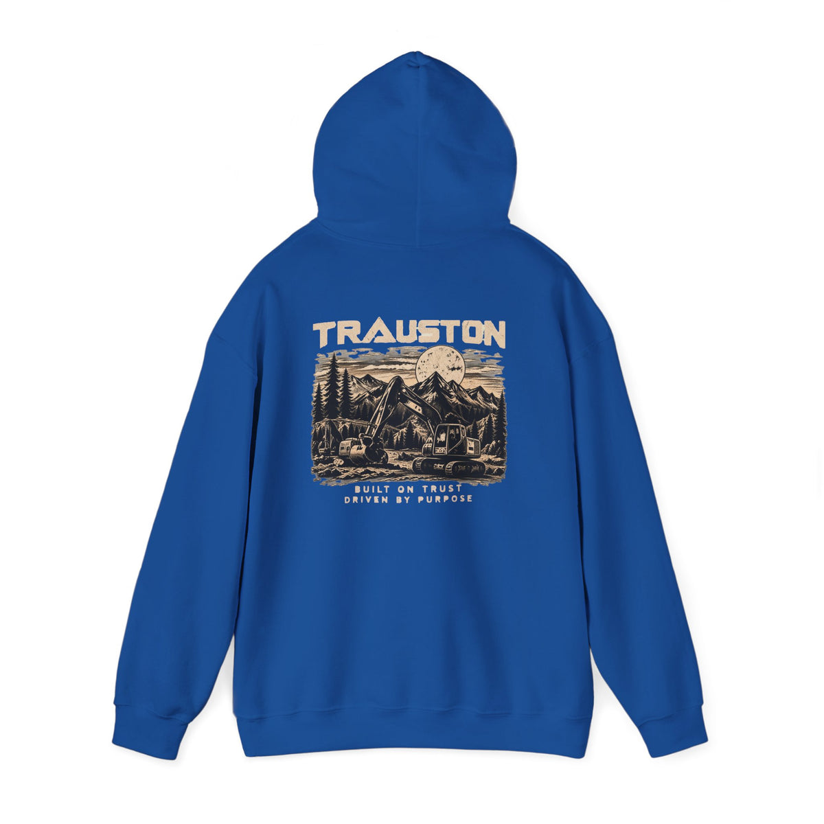 TRAUSTON | Excavator & Mountain Graphic Hoodie