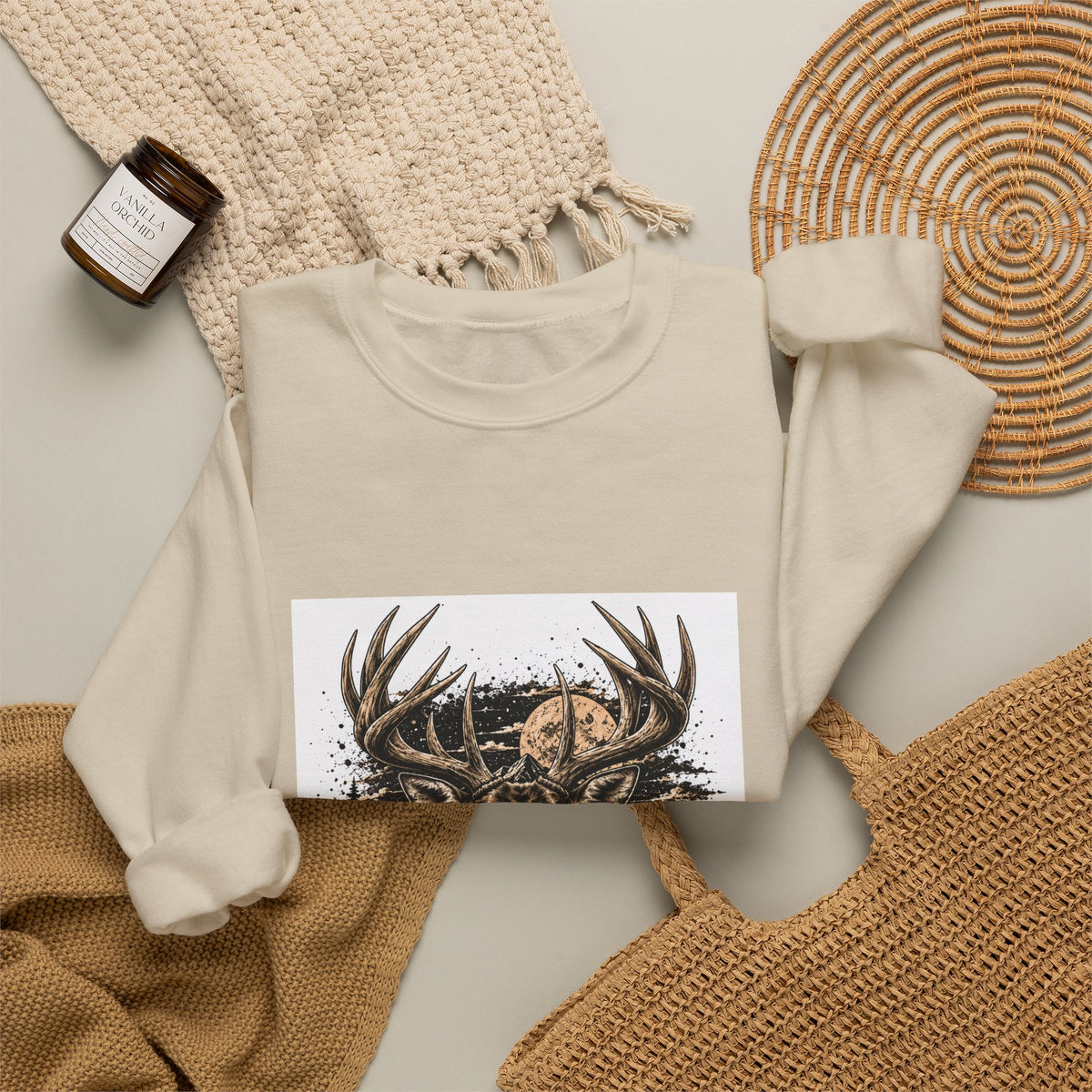 Deer Forest Crewneck Sweatshirt