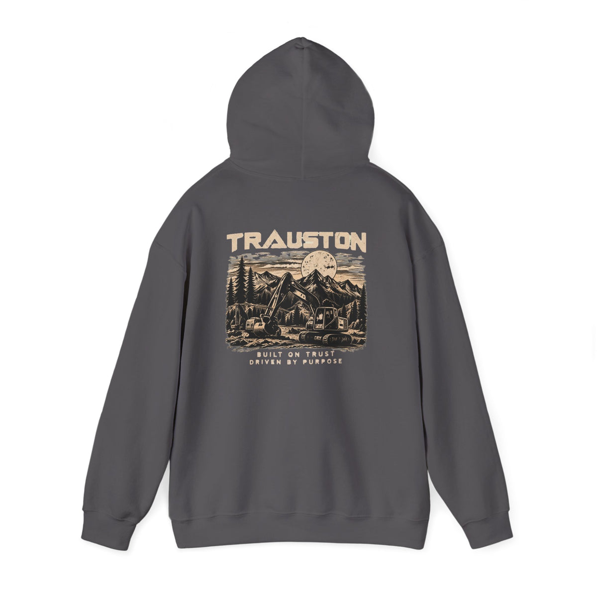TRAUSTON | Excavator & Mountain Graphic Hoodie