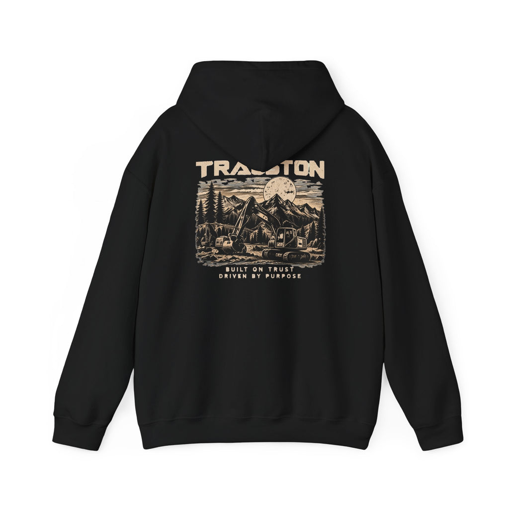 TRAUSTON | Excavator & Mountain Graphic Hoodie