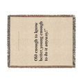 Product image of TRAUSTON| Old Enough Woven Blanket by TRAUSTON