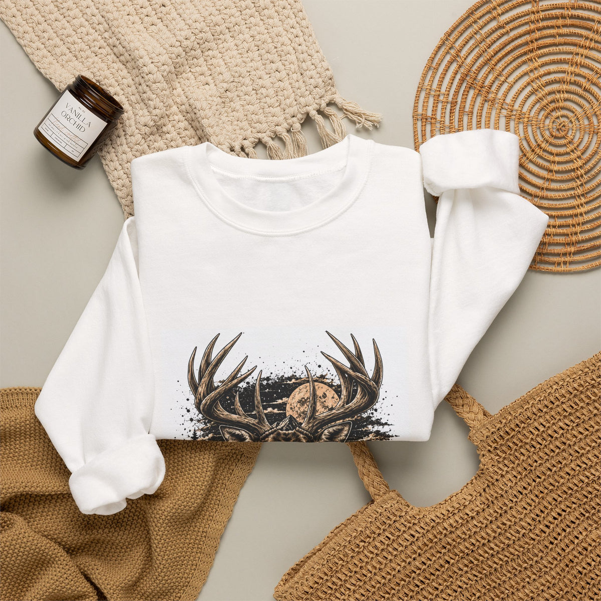 Deer Forest Crewneck Sweatshirt