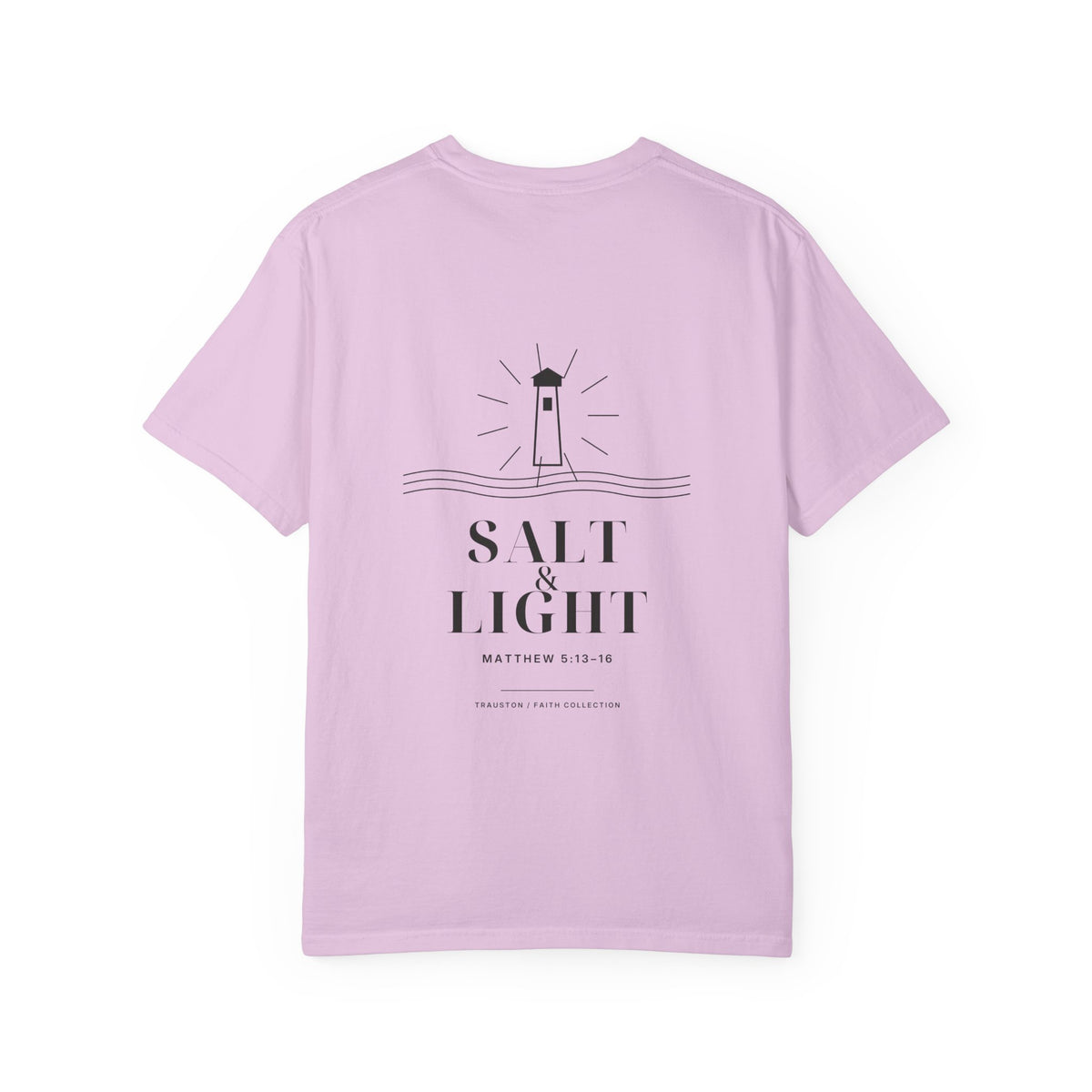 Salt and Light Garment-Dyed Tee — Dark Graphic