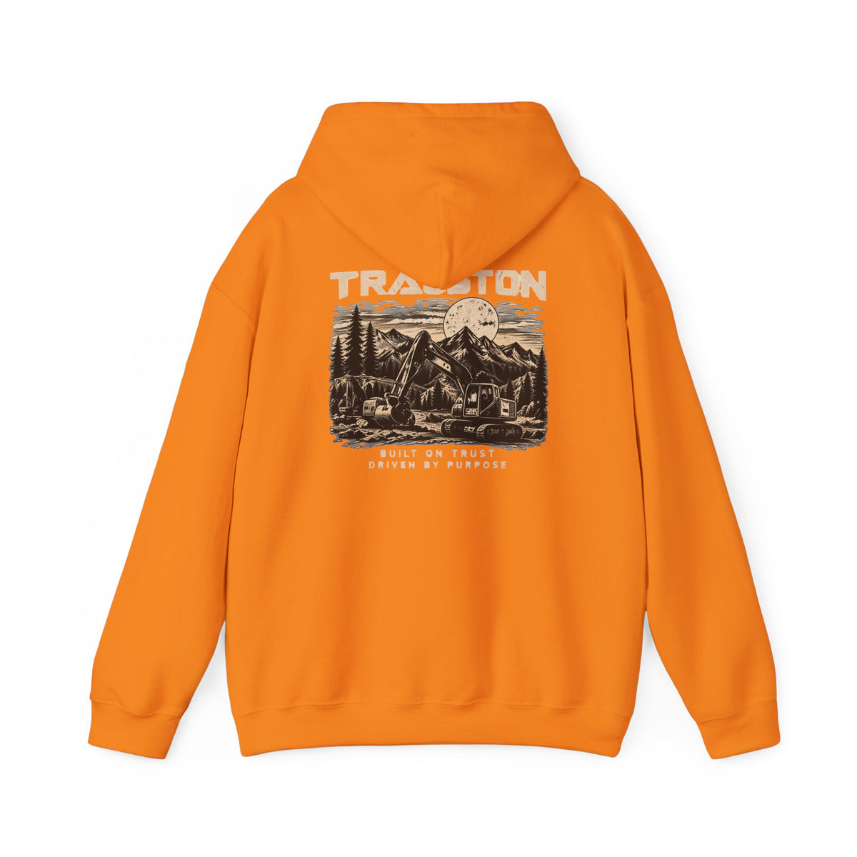 TRAUSTON | Excavator & Mountain Graphic Hoodie
