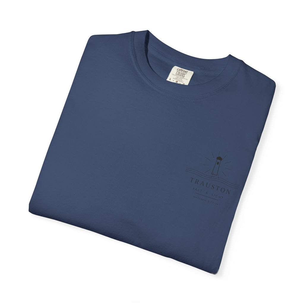 Salt and Light Garment-Dyed Tee — Dark Graphic