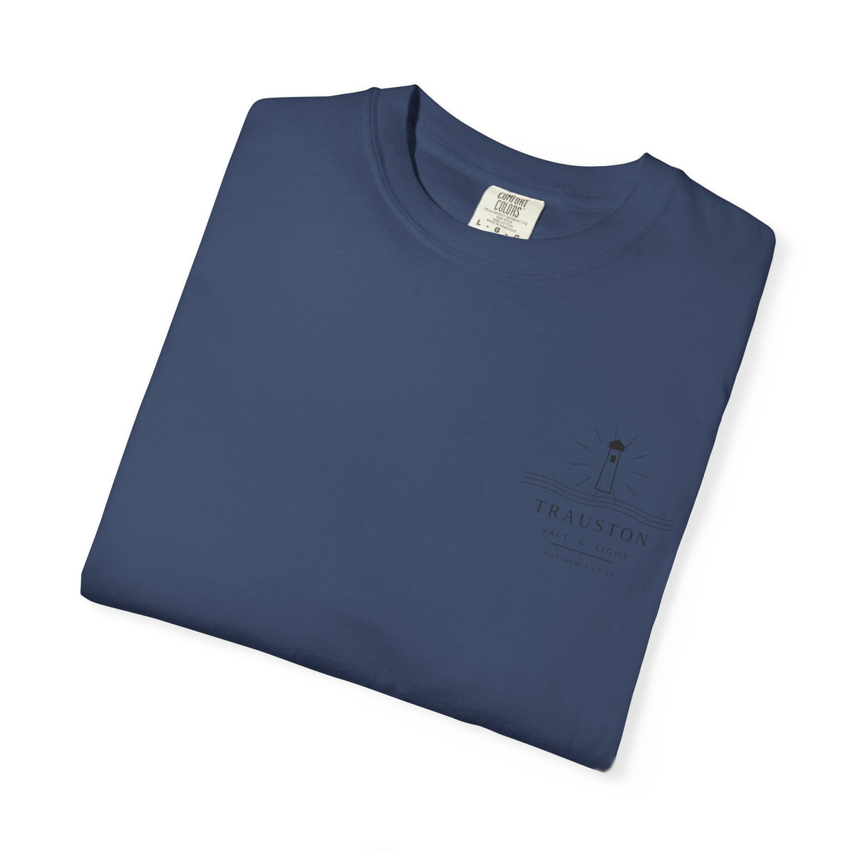Salt and Light Garment-Dyed Tee — Dark Graphic
