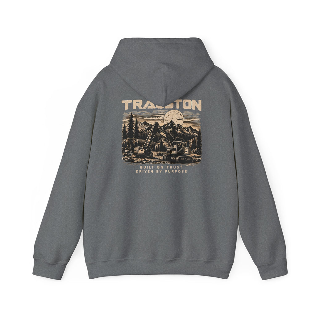 TRAUSTON | Excavator & Mountain Graphic Hoodie