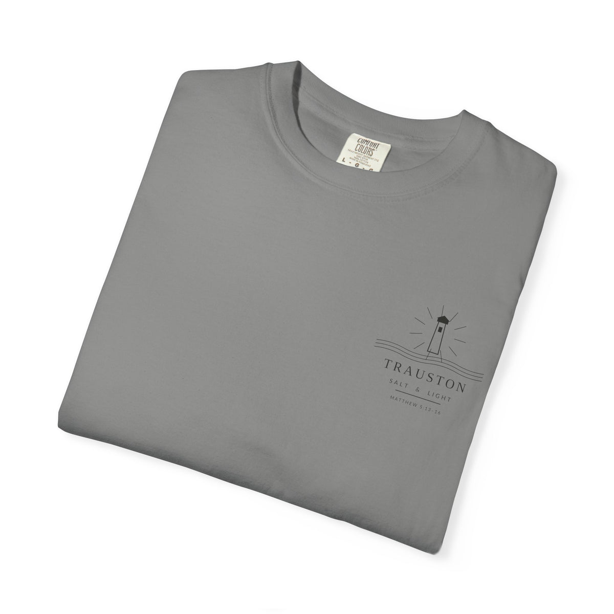 Salt and Light Garment-Dyed Tee — Dark Graphic